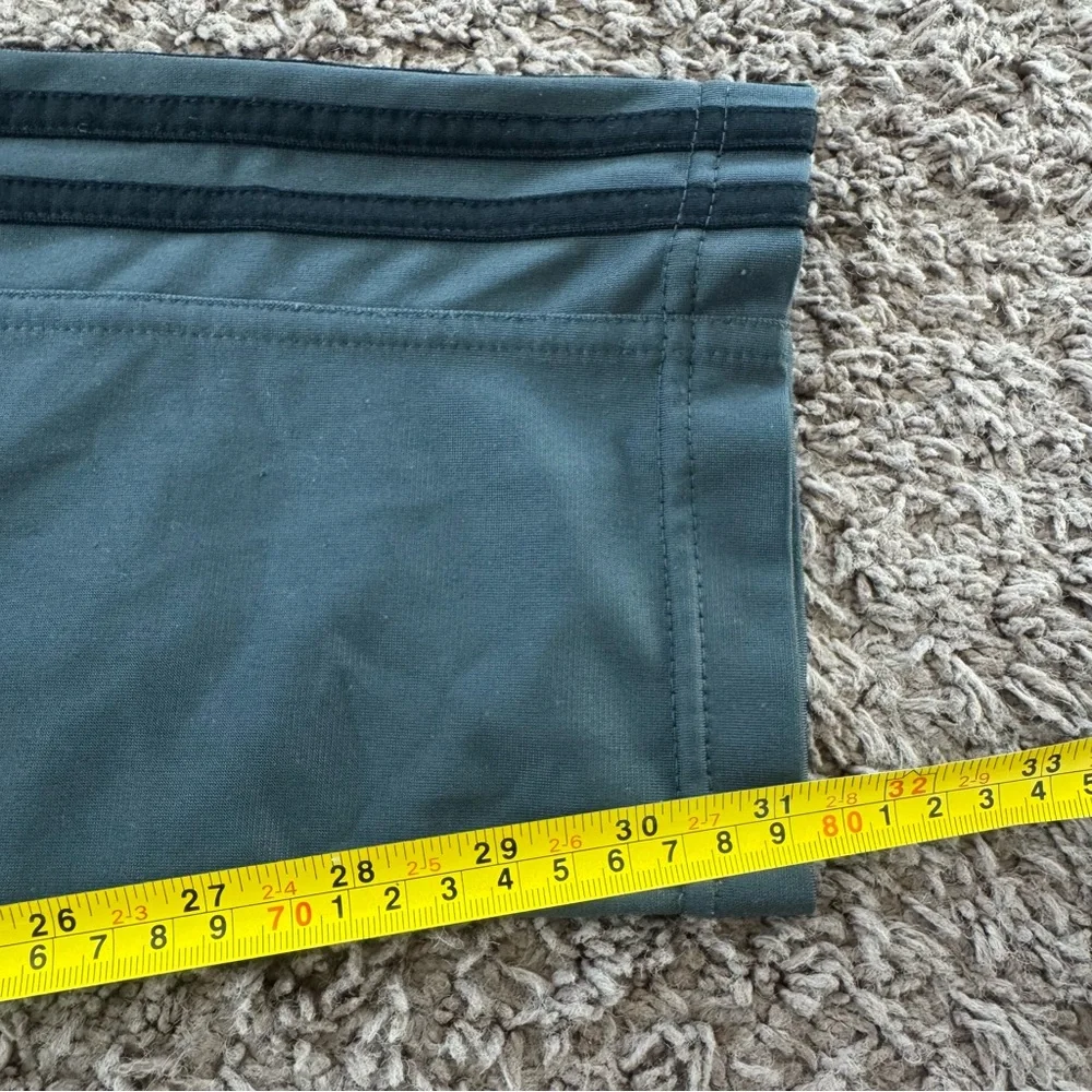 Adidas Track Pants Gray Stretch Tapered Fit Climalite Zip Legs L - Picture 7 of 8